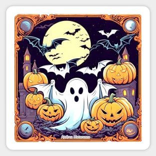 Wow Halloween Thrill Sticker